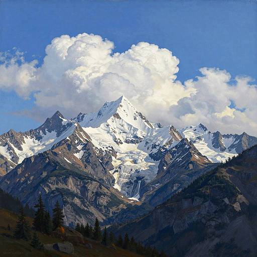 Caspar David Friedrich Mountain Vista