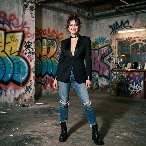 Edgy Urban Portrait with Cinematic Vibe