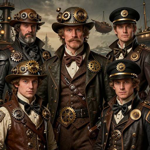 Steampunk Portraits of Gus Characters