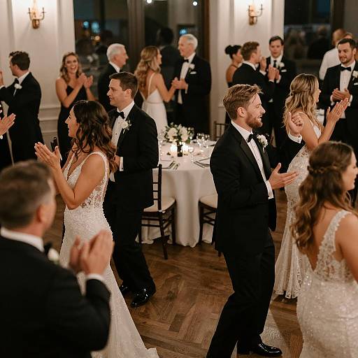 Elegant Ballroom Wedding Reception Scene