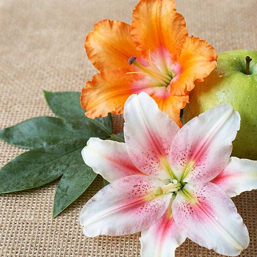 Vibrant Flowers and Fruits Close-Up