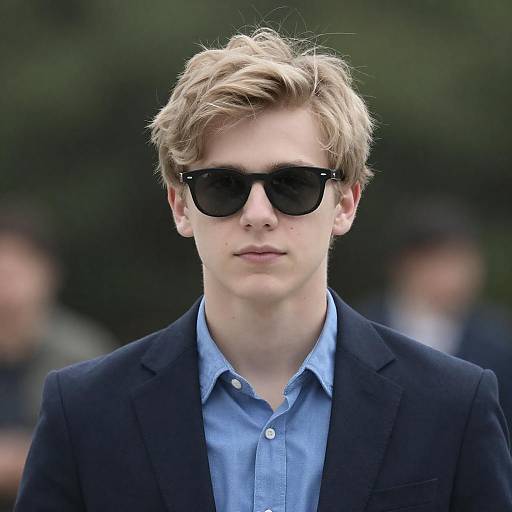 Young Man in Sunglasses and Blazer