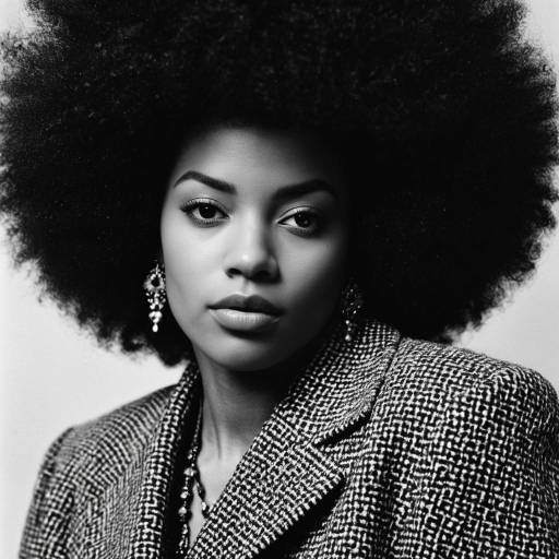 Portrait of Woman with Natural Afro Hair