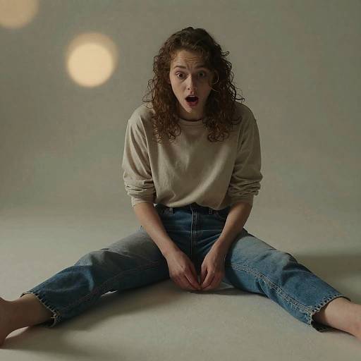 Shocked Character in Soft Cinematic Light