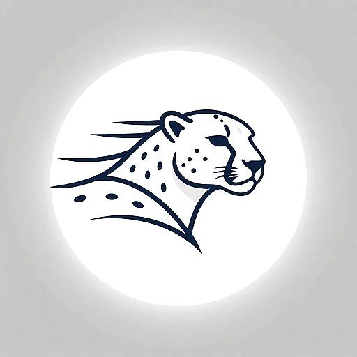 Minimalist Monoline Cheetah Avatar