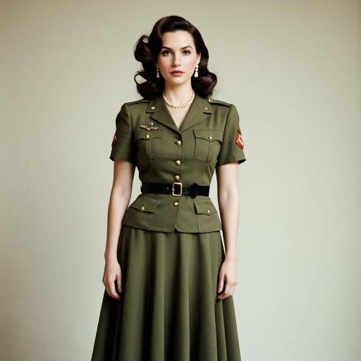 1940s Military-Inspired Modesty Bluff Cosplay