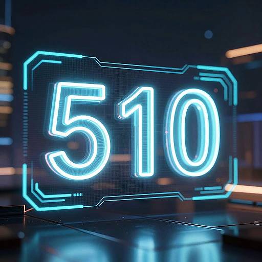 Futuristic Neon Dashboard Display