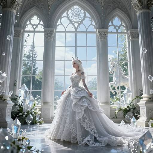 Gothic Princess and Fantasy Unicorn