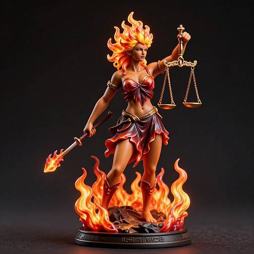 Fiery Rebellion Figurine of Justice