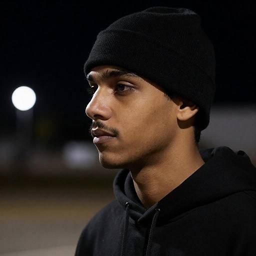 Focused Portrait of a Young Man