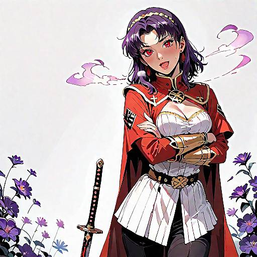 Glowing Vampire Warrior Girl