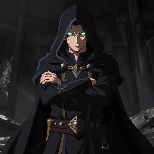 Mysterious Hooded Anime Figure