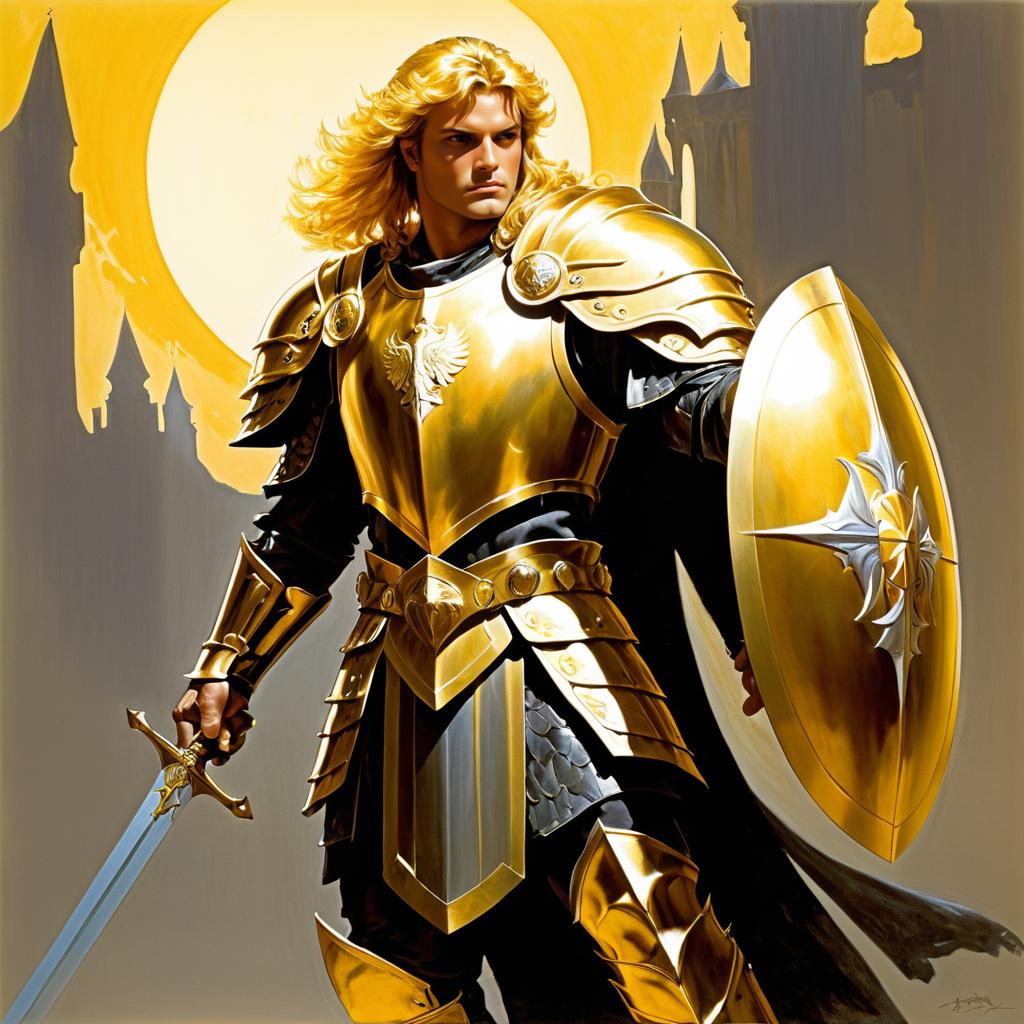 Thalor the Bright: Noble Paladin Illustration