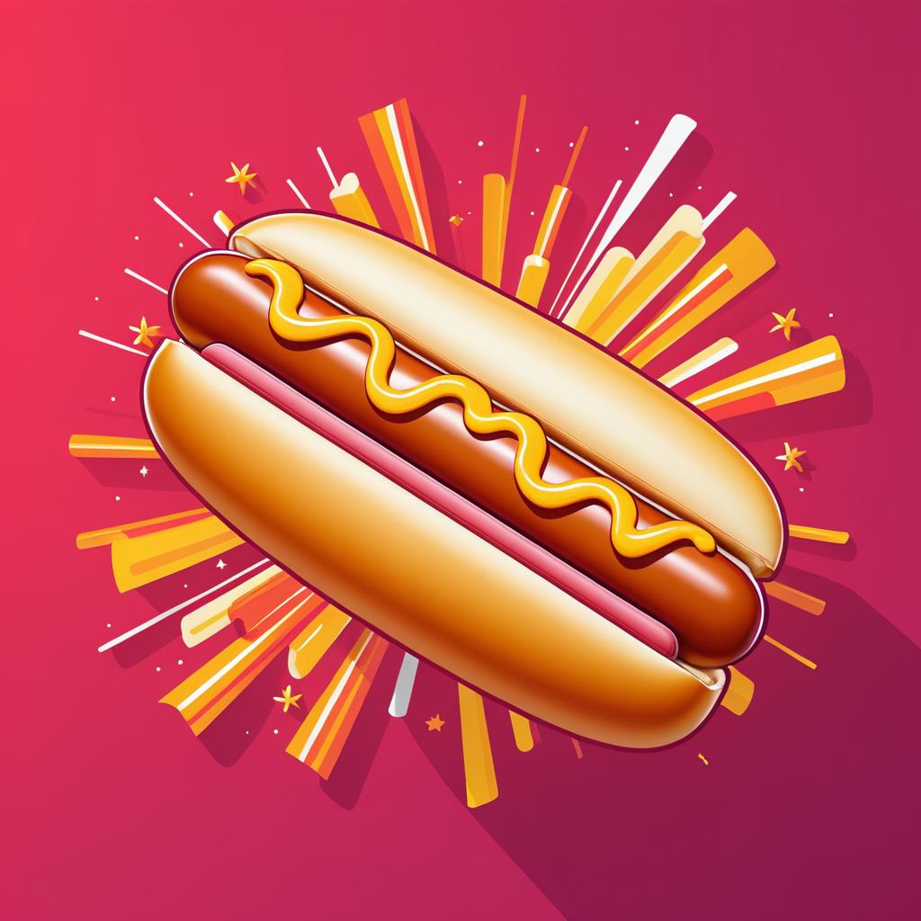 Zero Gravity Hot Dog Poster Design