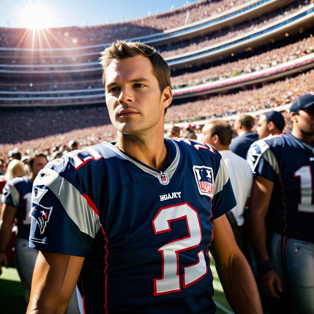 Relaxed Portrait of Tom Brady in Coliseum