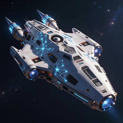 Futuristic AI-Driven Starship Design
