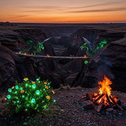 Magical Sunrise Over Dragon Gorge