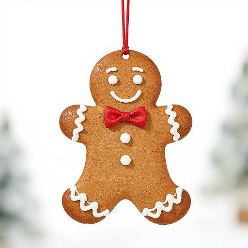 Holiday Gingerbread Man Party Pendant