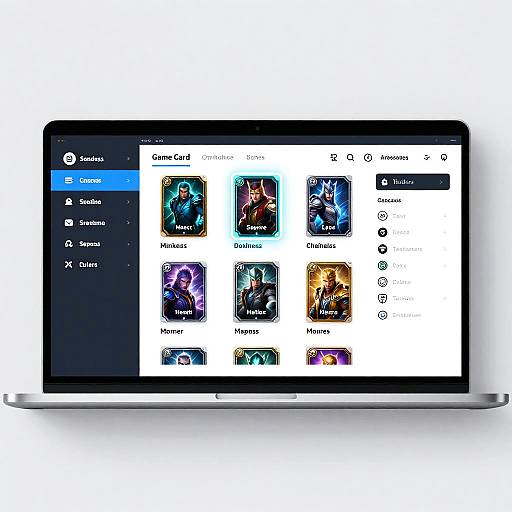 Futuristic Online Game Card Maker