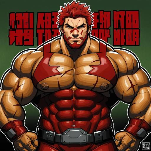 Illustration of Akashi (live a hero), live a hero in the style of Taneda yuuta