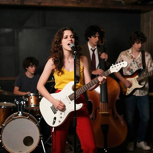 Energetic Band Performance Scene Capture