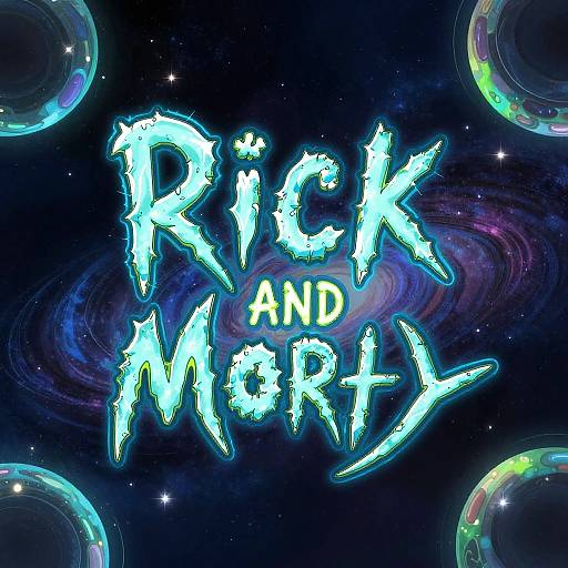 Rick and Morty Inspired Futuristic Font