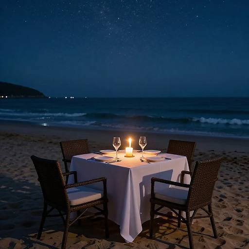 Romantic Beachside Candlelit Dining