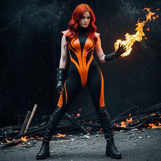 Fiery Heat Man Cosplay Costume Idea