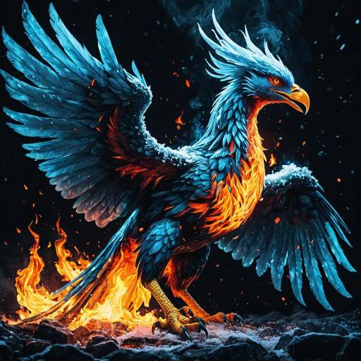 Icy Phoenix Engulfed in Flames Icy Phoenix Engulfed in Flames