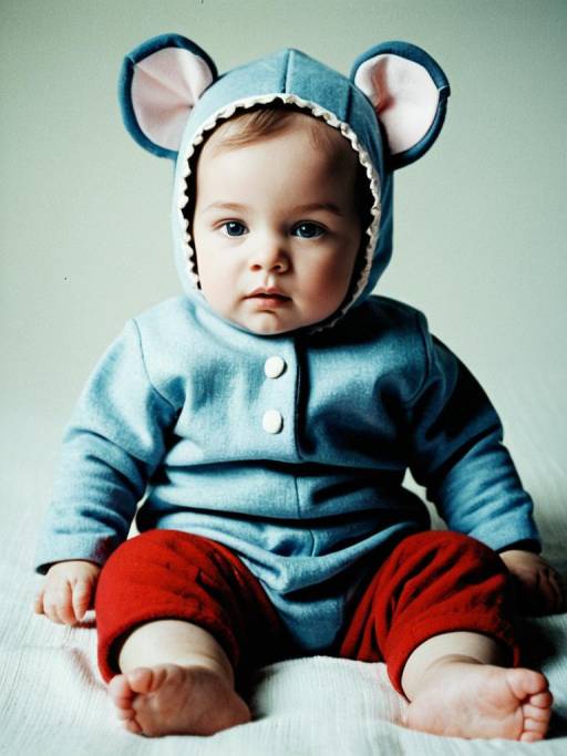Baby in Blue Mouse Costume