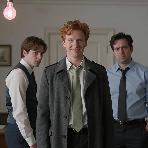 Mysterious Gathering in Dim Light