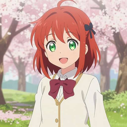 Cute Red-Haired Anime Girl