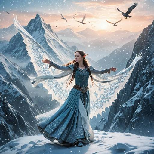 Ethereal Elven Princess at Sunrise