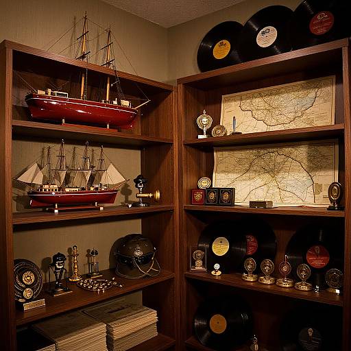 Nostalgic Memorabilia Room Scene