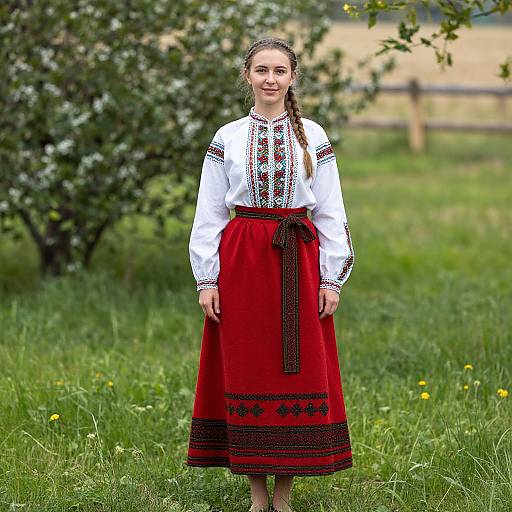 Traditional Romanian and Hungarian Woman Clothing