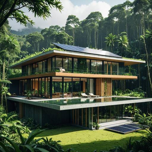 Futuristic Eco-Home in Rainforest