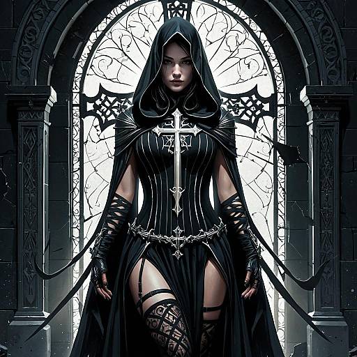 Dark Veil Shadow Assassin Portrait