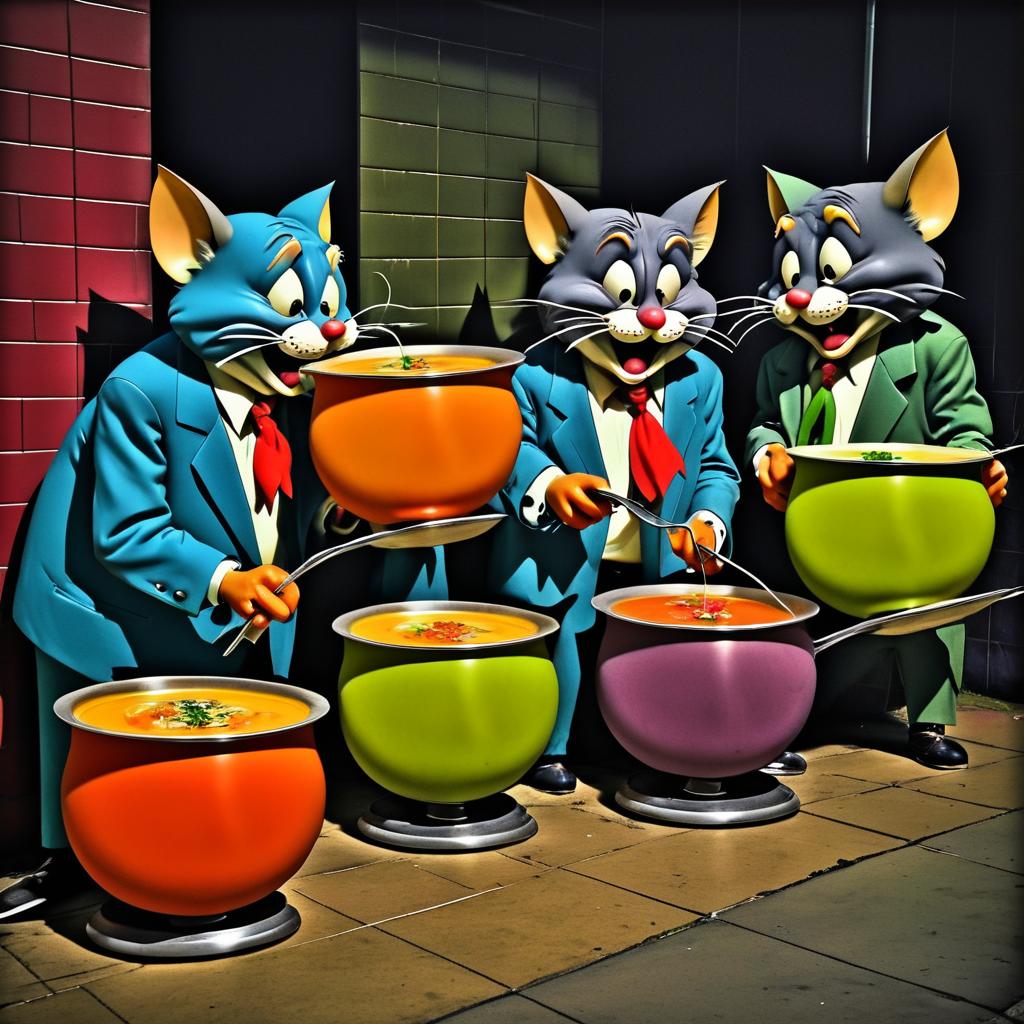 Demented Tom and Jerry: Soup Queue