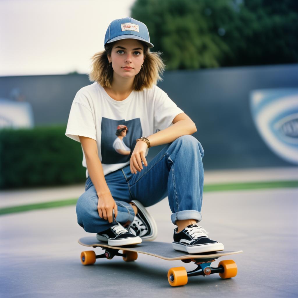 Jane Austen as a 90s Skateboarder