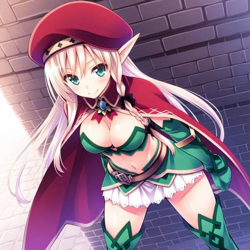 Illustration of Alleyne (queen's blade), queen's blade in the style of Hikawa shou