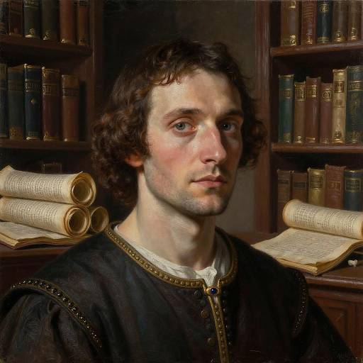 Detailed Portrait of Renaissance Alchemist