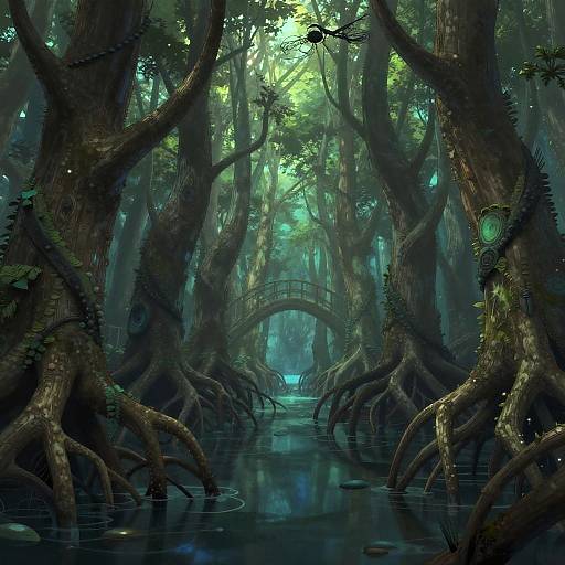 Enchanted Submerged Mangrove Woods