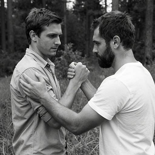 Intense Bond in Forest Setting