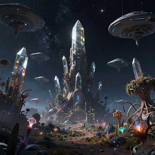Mysterious Alien Landscape Concept Art