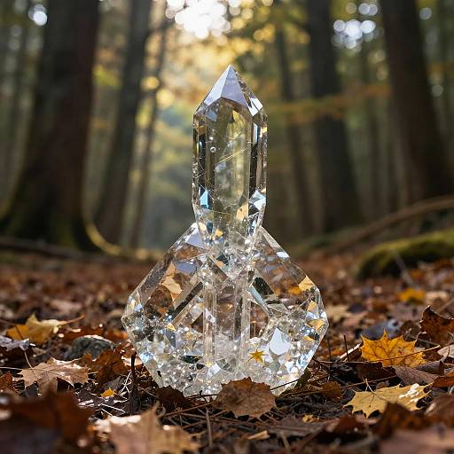 Surreal Crystal Peace Sign Sculpture