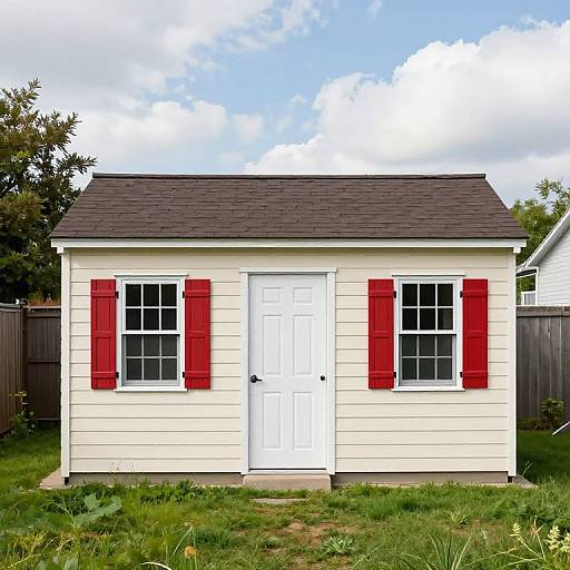 Cozy Cabin-Style Backyard Shed
