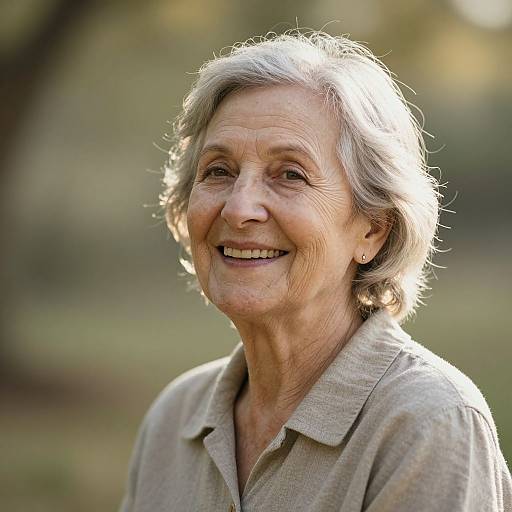 Radiant Senior Woman's Timeless Wisdom