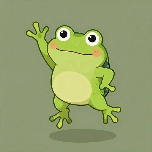 Jumping Frog Animation Character