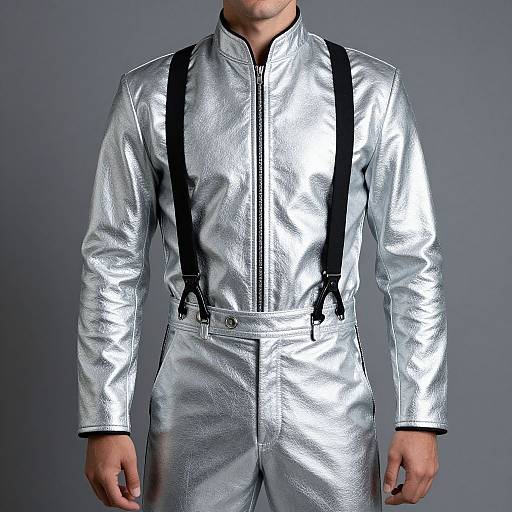 Silver Costume Man in Jacket