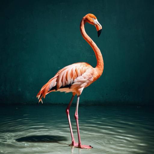 Elegant Flamingo in Glamour Photography Elegant Flamingo in Glamour Photography